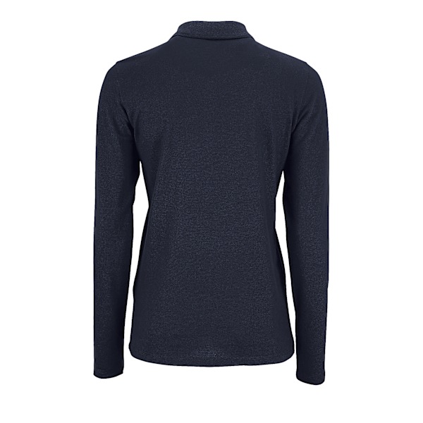 SOLS Dam/Kvinnor Perfekt Långärmad Pique Poloskjorta XL Fransk French Navy XL