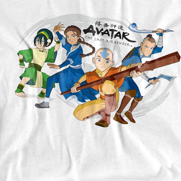Avatar: The Last Airbender Unisex Vuxen Grupp T-Shirt XXL Vit White XXL