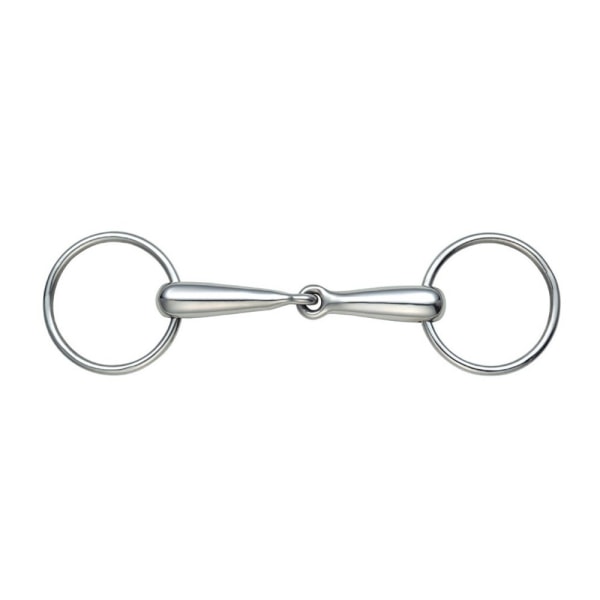 Shires Hollow Mouth Häst Lös Ring Snaffle Bett 5in Lätt Stål Light Steel 5in