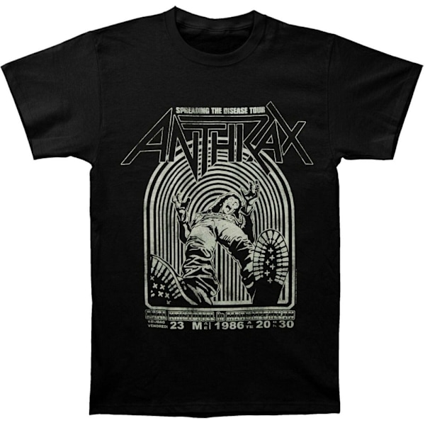 Anthrax Unisex Adult Spreading The Disease Bomull T-Shirt L Bla Black L