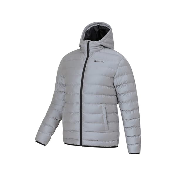 Mountain Warehouse Mens Reflective Padded Jacket M Silver Silver M