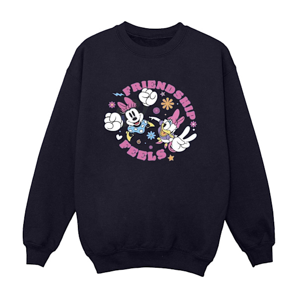 Disney Dam/Kvinnor Minnie Mus Daisy Vänskap Sweatshirt L Navy Blue L