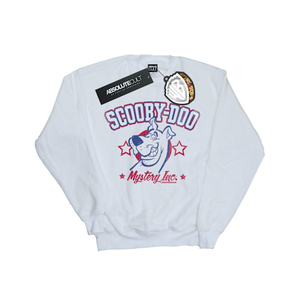 Scooby Doo Dam/Damer Collegiate Mystery Inc Sweatshirt M Vit White M
