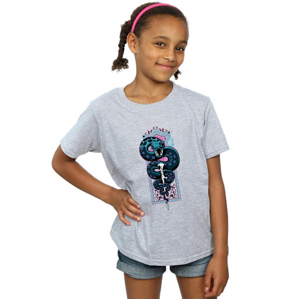 Harry Potter Flickor Neon Nagini Bomull T-shirt 12-13 År Sport Sports Grey 12-13 Years