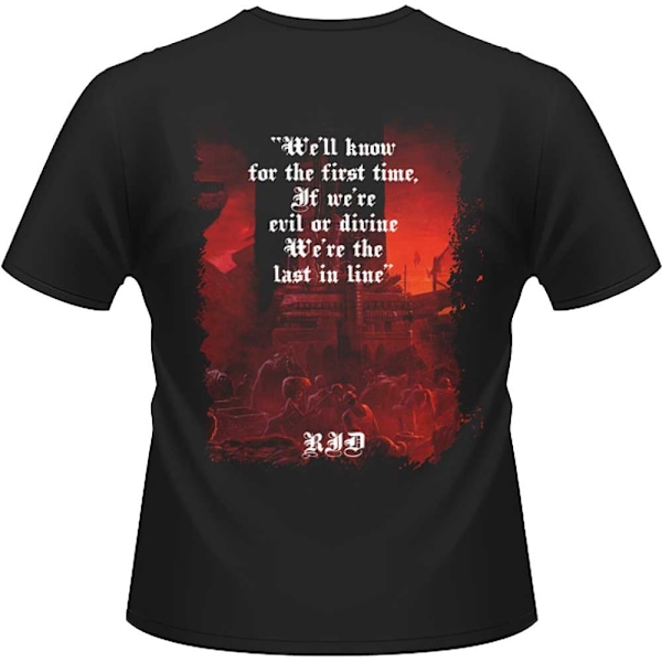 Dio Unisex Adult The Last In Line Back Print T-Shirt M Svart Black M