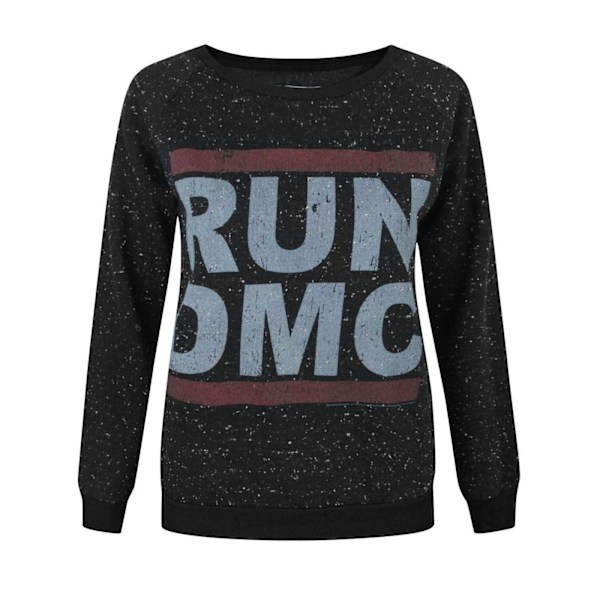 Amplified Dam/Kvinnor Run DMC Logo Fläckig Tröja L Charcoal Charcoal L