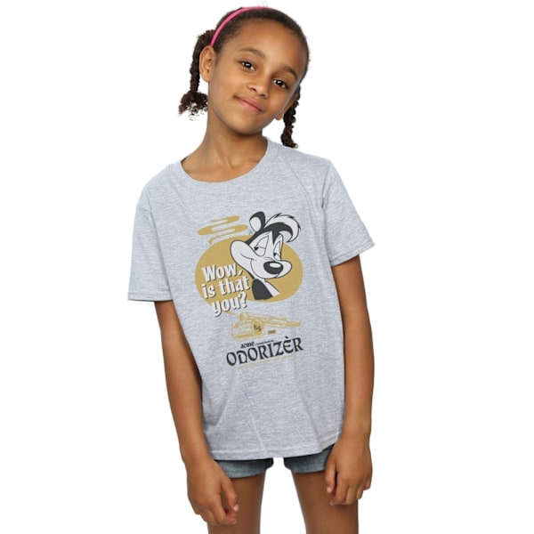 Looney Tunes Girls Pepe Le Pew Odorizer Bomull T-shirt 12-13 år Sports Grey 12-13 Years