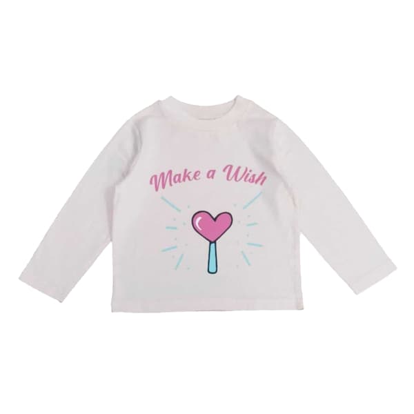Star Barn/Barn Make A Wish Pyjamas Set 3-4 År Vit/Rosa White/Pink 3-4 Years