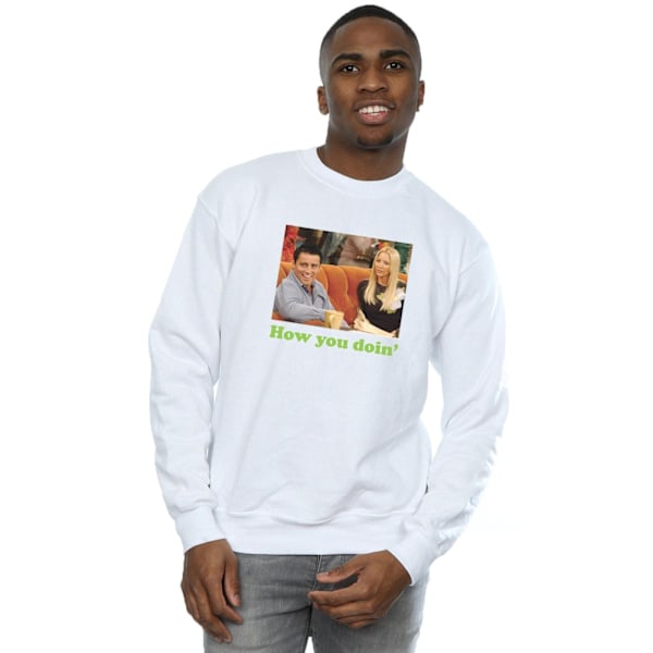 Friends Mens How You Doin Sweatshirt L Vit White L