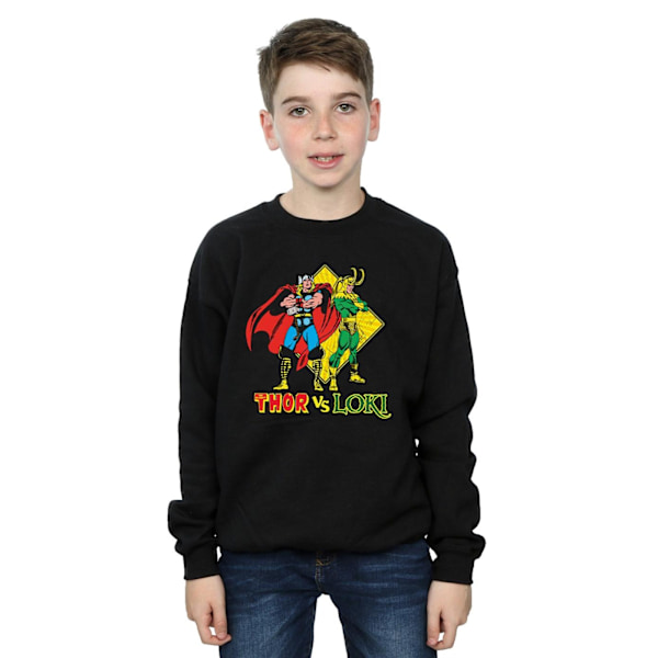 Marvel Boys Thor Vs Loki Sweatshirt 5-6 år Svart Black 5-6 Years