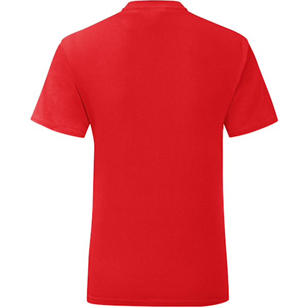 Fruit Of The Loom Iconic T-shirt för män 3XL Röd Red 3XL