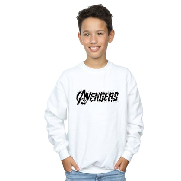 Avengers Boys Sweatshirt 7-8 år Vit White 7-8 Years