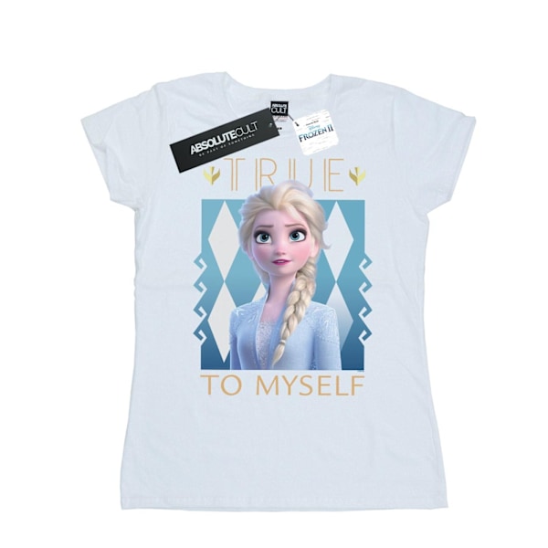 Disney Dam/Kvinnor Frozen 2 Elsa True To Myself Bomull T-Shir White M