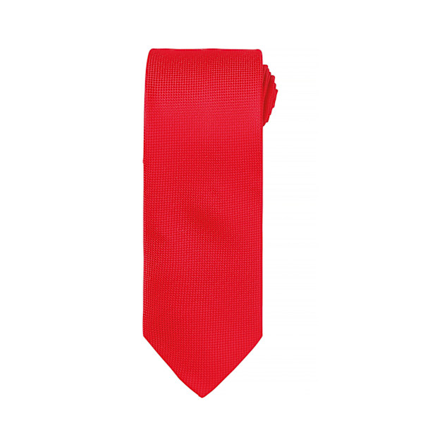 Premier Herr Micro Waffle Formell Arbetslips En Storlek Röd Red One Size
