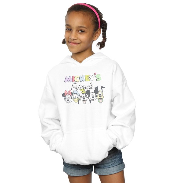Disney Girls Mickey Mouse Friends Faded Nostalgia Hoodie 9-11 Y White 9-11 Years