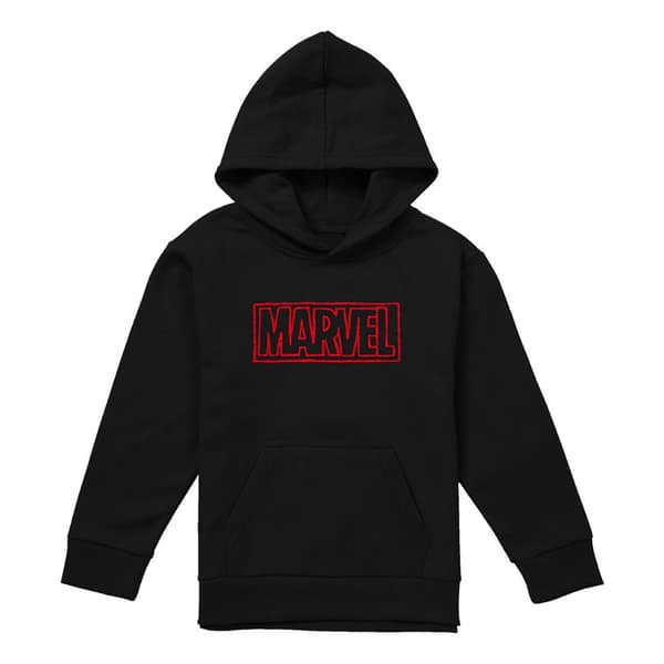 Marvel Barn/Kids Doodle Brick Pull Over Hoodie 12-13 år Black 12-13 Years