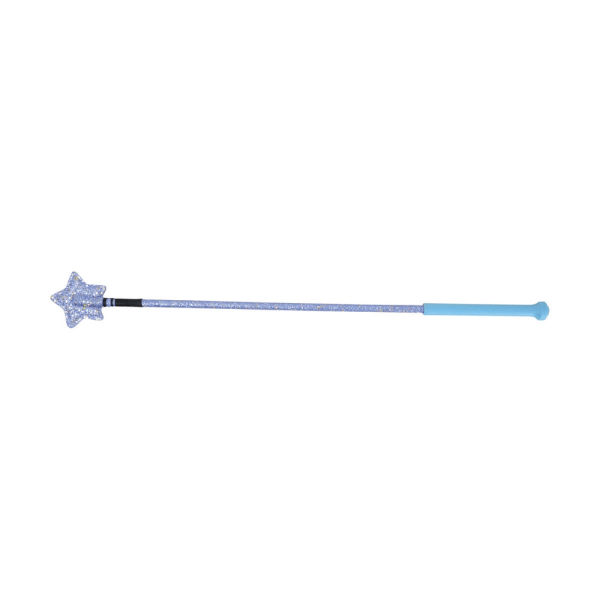 HySCHOOL Riding Star Whip 65 cm blå glitter Blue Glitter 65cm