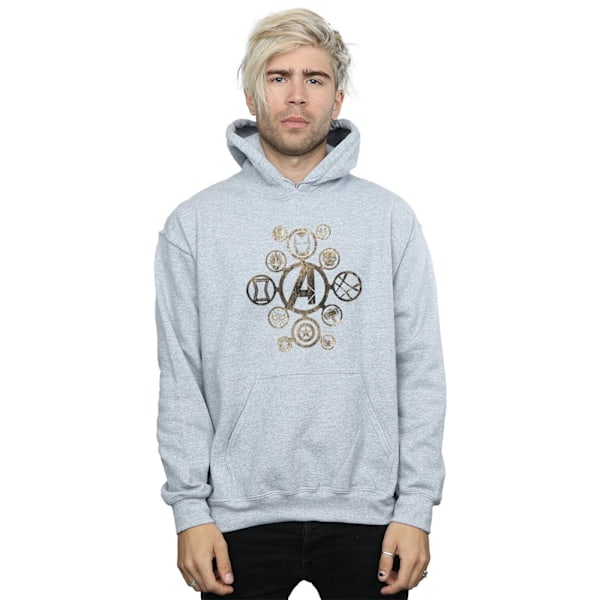 Marvel Herr Avengers Infinity War Icons Hoodie L Sports Grey Sports Grey L
