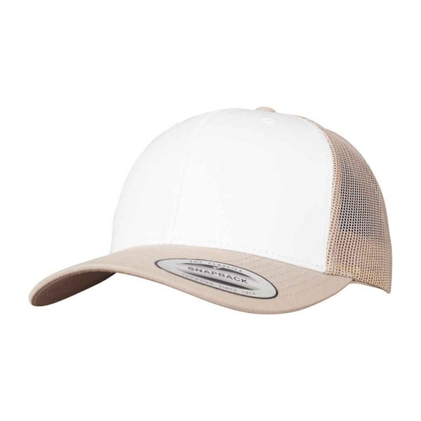Flexfit Retro Trucker Cap One Size Khaki/Vit Khaki/White One Size