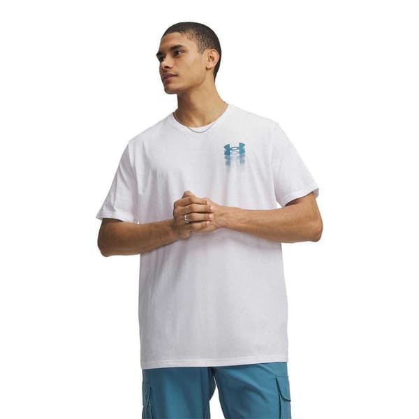 Under Armour Herr Logotyp T-shirt XL Vit White XL