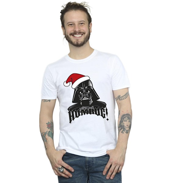 Star Wars Mens Episode IV: A New Hope Darth Vader Humbug T-Shir White M
