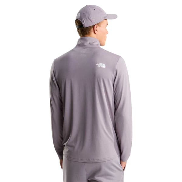 The North Face Herr Logotyp Quarter Zip Långärmad T-shirt L Grå Grey L