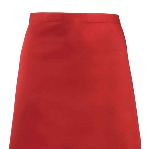 Premier Colours Mid Length Förkläde One Size Röd Red One Size