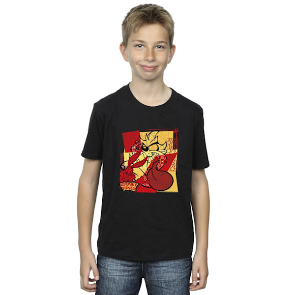 Looney Tunes Boys Taz Bugs Rabbit Nyår T-shirt 12-13 år Black 12-13 Years