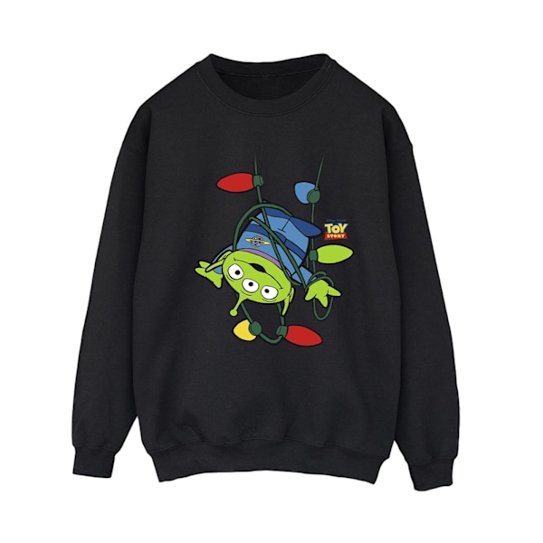Disney Dam/Damer Toy Story Julbelysning Aliens Sweatshirt Black XL