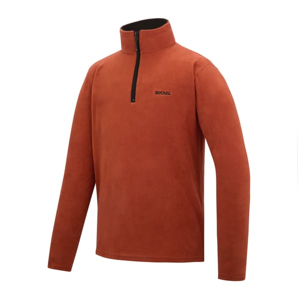 Regatta Great Outdoors Herr Thompson Half Zip Fleecetopp 4XL Br Brick 4XL
