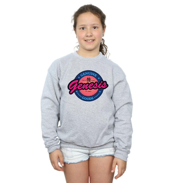 Genesis Girls Neon Logo Sweatshirt 9-11 år Sports Grey Sports Grey 9-11 Years