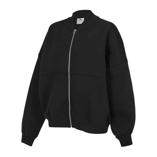 Slazenger Dam Polycotton Oversized Bomberjacka 10 UK Black 10 UK
