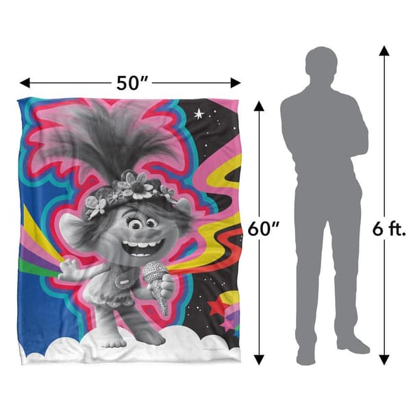 Trolls Sing It Together Silkesmjuk Filt En Storlek Multi Multicoloured One Size