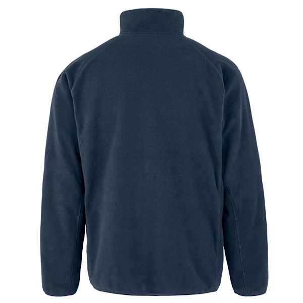 Result Äkta Återvunnen Herr Micro Zip Neck Fleece M Marinblå Navy M