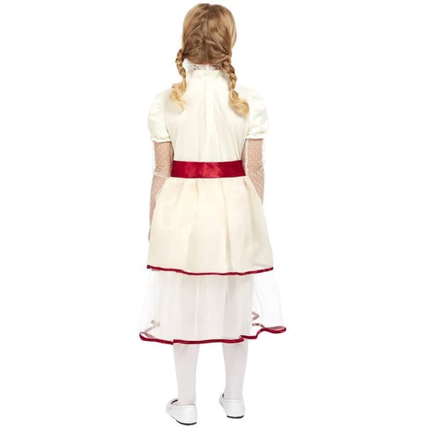 Smiffys Barn/Barn Porslinsdocka Kostymset 7-9 År Vit White/Red 7-9 Years