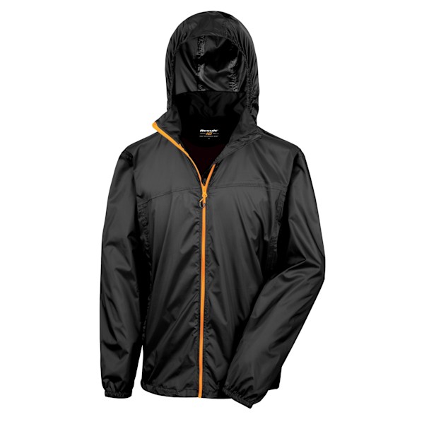 Result Unisex HDi Quest Hydradri Lättviktig Vattentät Jacka Black / Orange M