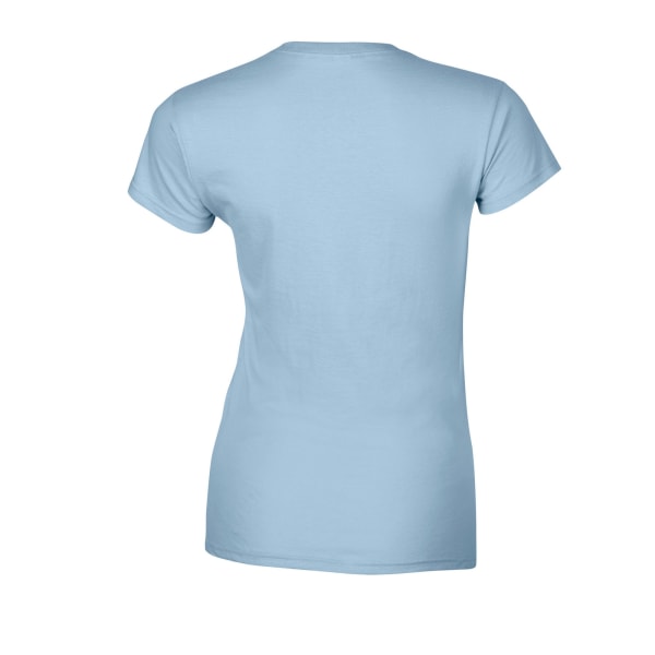 Gildan Womens/Ladies Softstyle Ringspun Bomull T-shirt XXL Ljusblå Light Blue XXL