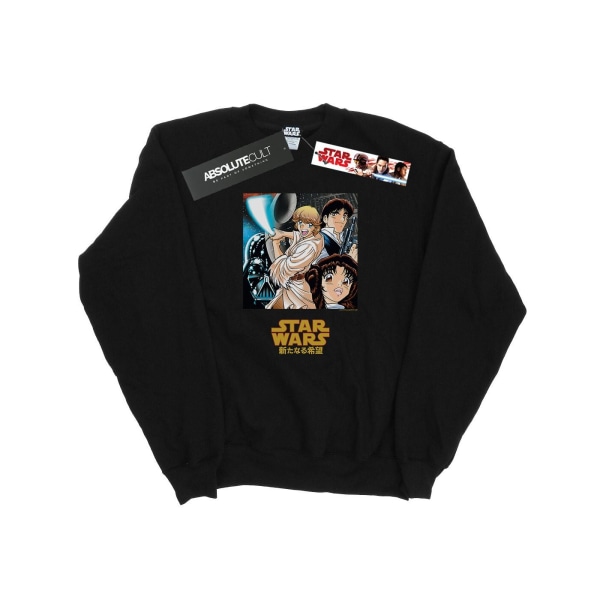 Star Wars Dam/Dam Anime Poster Sweatshirt XL Svart Black XL