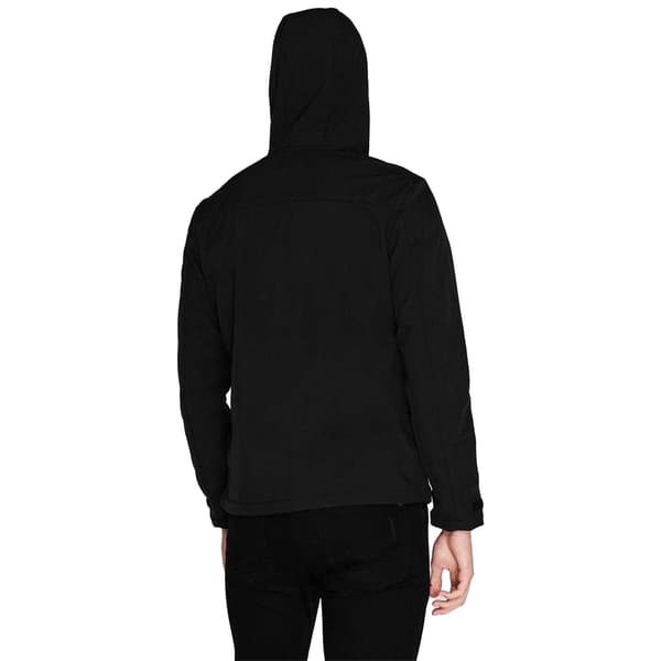 Farah Herr Logotyp Polyester Huvtröja Med Hel Dragkedja S Djup Svart Deep Black S