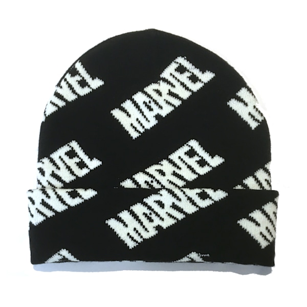 Marvel Repeat Print Beanie One Size Svart Black One Size