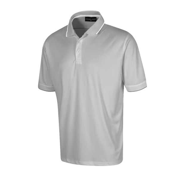 Island Green Herrarnas Prestanda Polotröja 4XL Silvergrå Silver Grey 4XL