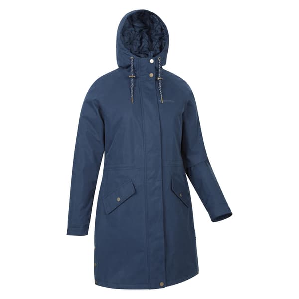 Mountain Warehouse Dam/Dam Polperro Lättviktig Vadderad Jacka Navy 14 UK