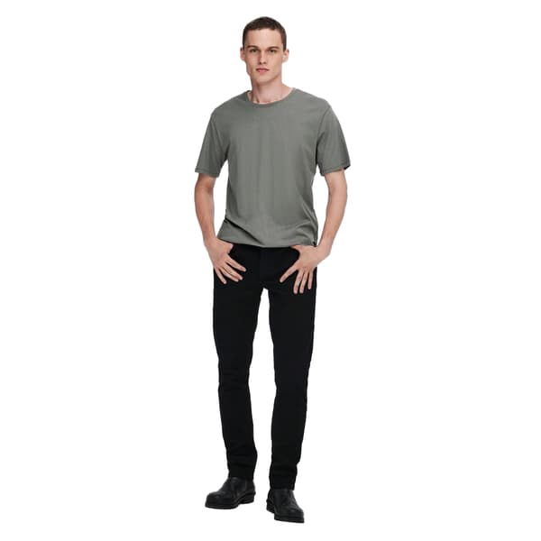 Only and Sons Herr Crew Neck Oversized T-shirt L Grå Grey L