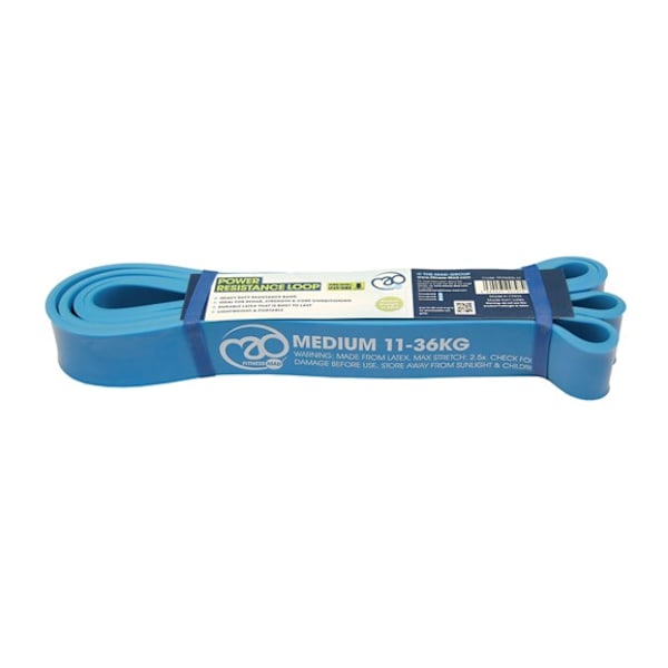 Fitness Mad Power Resistance Band Medium Blue Blue Medium