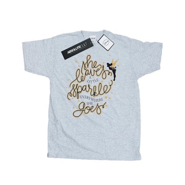 Disney Mens Tinkerbell Stars T-Shirt S Sports Grey Sports Grey S