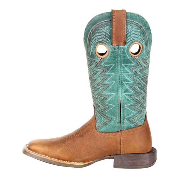 Durango Dam/Damer Lady Rebel Pro Cowboy-stövlar i fullnarvläder Wheat/Tidal Teal 6 UK
