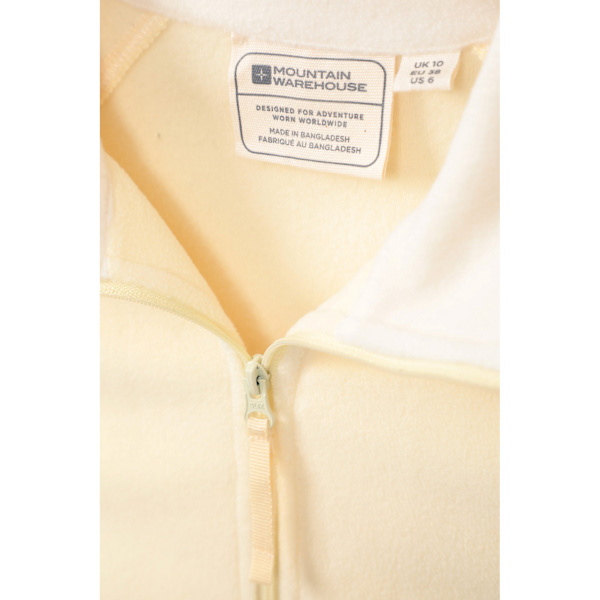 Mountain Warehouse Montana Halvzip Fleece Topp för Kvinnor/Dam 16 Yellow 16 UK
