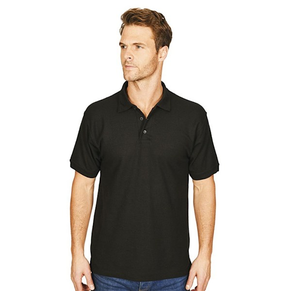 Absolute Apparel Precision Pikétröja för Män 4XL Svart Black 4XL
