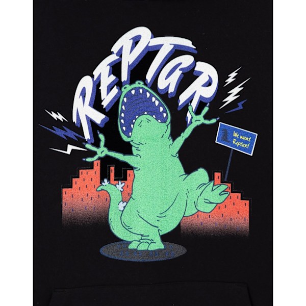Rugrats Unisex Vuxen Roar Reptar Hoodie XXL Svart Black XXL