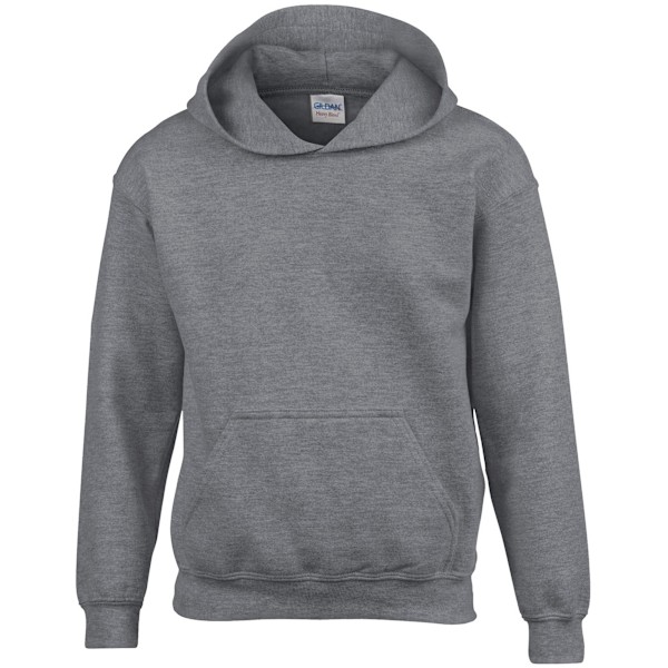 Gildan Barn/Barn Heavy Blend Hooded Sweatshirt 7-8 År G Graphite Heather 7-8 Years